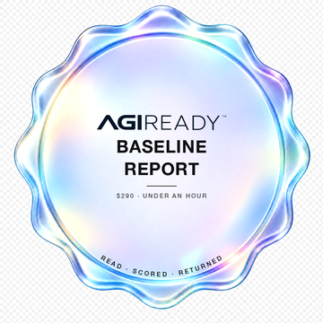 The AGI READY seal for the written report