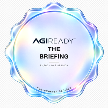 The AGI READY seal for the briefing