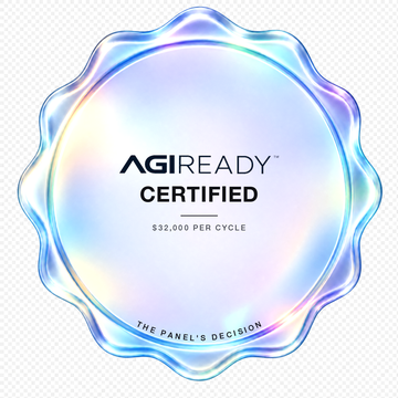 The AGI READY seal for AGI READY CERTIFIED