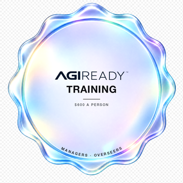 The AGI READY seal for the training day